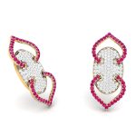 0.53 ct Natural Diamond Earrings 14k Yellow, Rose White Gold - Image 8