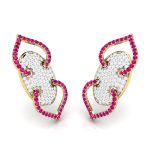 0.53 ct Natural Diamond Earrings 14k Yellow, Rose White Gold - Image 9