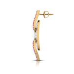 0.53 ct Natural Diamond Earrings 14k Yellow, Rose White Gold - Image 11
