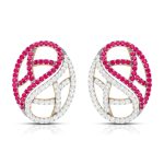 0.50 ct Natural Diamond Earrings 14k Yellow, Rose White Gold - Image 2