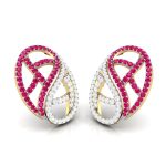 0.50 ct Natural Diamond Earrings 14k Yellow, Rose White Gold - Image 4