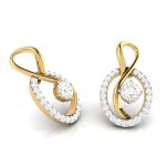 0.55 ct Natural Diamond Earrings 14k Yellow, Rose White Gold - Image 7