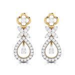 0.62 ct Natural Diamond Earrings 14k Yellow, Rose White Gold