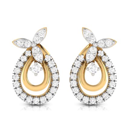 0.50 ct Natural Diamond Earrings 14k Yellow, Rose White Gold