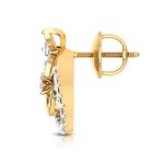 0.50 ct Natural Diamond Earrings 14k Yellow, Rose White Gold - Image 10