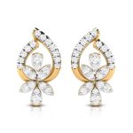 0.54 ct Natural Diamond Earrings 14k Yellow, Rose White Gold