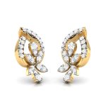 0.54 ct Natural Diamond Earrings 14k Yellow, Rose White Gold - Image 7