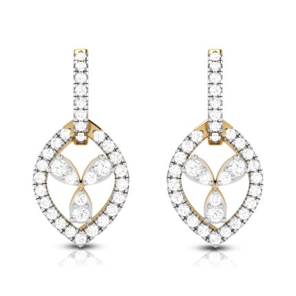 0.75 ct Natural Diamond Earrings 14k Yellow, Rose White Gold