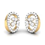0.62 ct Natural Diamond Earrings 14k Yellow, Rose White Gold - Image 7