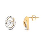 0.62 ct Natural Diamond Earrings 14k Yellow, Rose White Gold - Image 8