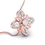 0.51 Ct Natural Diamond Pendants 14k Yellow Rose White Gold - Image 5