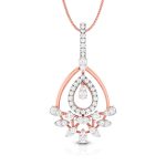 0.51 Ct Natural Diamond Pendants 14k Yellow Rose White Gold - Image 3