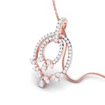 0.70 Ct Natural Diamond Pendants 14k Yellow Rose White Gold - Image 3