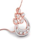 0.77 Ct Natural Diamond Pendants 14k Yellow Rose White Gold - Image 4