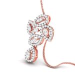 0.68 Ct Natural Diamond Pendants 14k Yellow Rose White Gold - Image 4
