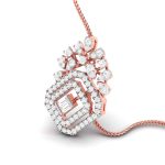 0.63 Ct Natural Diamond Pendants 14k Yellow Rose White Gold - Image 4