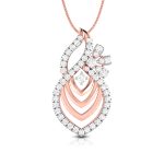 0.68 Ct Natural Diamond Pendants 14k Yellow Rose White Gold - Image 3
