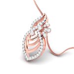 0.68 Ct Natural Diamond Pendants 14k Yellow Rose White Gold - Image 4