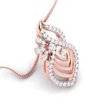 0.68 Ct Natural Diamond Pendants 14k Yellow Rose White Gold - Image 5