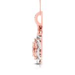 0.88 Ct Natural Diamond Pendants 14k Yellow Rose White Gold - Image 6