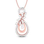 0.66 Ct Natural Diamond Pendants 14k Yellow Rose White Gold - Image 3