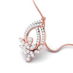 0.66 Ct Natural Diamond Pendants 14k Yellow Rose White Gold - Image 4