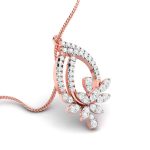 0.66 Ct Natural Diamond Pendants 14k Yellow Rose White Gold - Image 5
