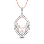 0.72 Ct Natural Diamond Pendants 14k Yellow Rose White Gold - Image 3
