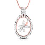 0.53 Ct Natural Diamond Pendants 14k Yellow Rose White Gold - Image 3