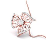 0.86 Ct Natural Diamond Pendants 14k Yellow Rose White Gold - Image 4