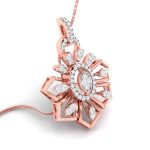 0.75 Ct Natural Diamond Pendants 14k Yellow Rose White Gold - Image 5