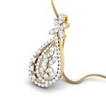 0.78 Ct Natural Diamond Pendants 14k Yellow Rose White Gold - Image 8