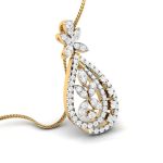 0.78 Ct Natural Diamond Pendants 14k Yellow Rose White Gold - Image 9