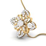0.51 Ct Natural Diamond Pendants 14k Yellow Rose White Gold - Image 8