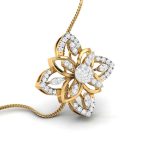 0.51 Ct Natural Diamond Pendants 14k Yellow Rose White Gold - Image 9