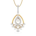 0.51 Ct Natural Diamond Pendants 14k Yellow Rose White Gold