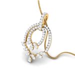 0.70 Ct Natural Diamond Pendants 14k Yellow Rose White Gold - Image 7