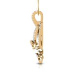 0.70 Ct Natural Diamond Pendants 14k Yellow Rose White Gold - Image 9