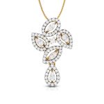 0.68 Ct Natural Diamond Pendants 14k Yellow Rose White Gold