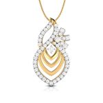 0.68 Ct Natural Diamond Pendants 14k Yellow Rose White Gold