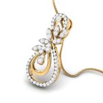 0.66 Ct Natural Diamond Pendants 14k Yellow Rose White Gold - Image 8