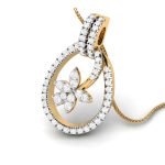 0.53 Ct Natural Diamond Pendants 14k Yellow Rose White Gold - Image 8