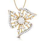 0.86 Ct Natural Diamond Pendants 14k Yellow Rose White Gold