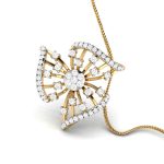 0.86 Ct Natural Diamond Pendants 14k Yellow Rose White Gold - Image 8