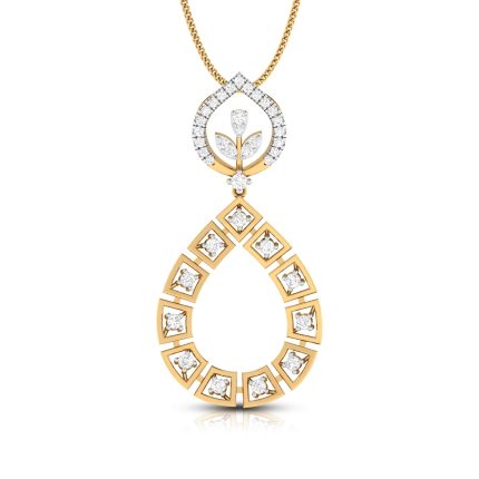0.86 Ct Natural Diamond Pendants 14k Yellow Rose White Gold