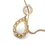 0.86 Ct Natural Diamond Pendants 14k Yellow Rose White Gold - Image 8