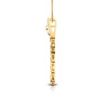 0.86 Ct Natural Diamond Pendants 14k Yellow Rose White Gold - Image 10