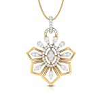 0.75 Ct Natural Diamond Pendants 14k Yellow Rose White Gold