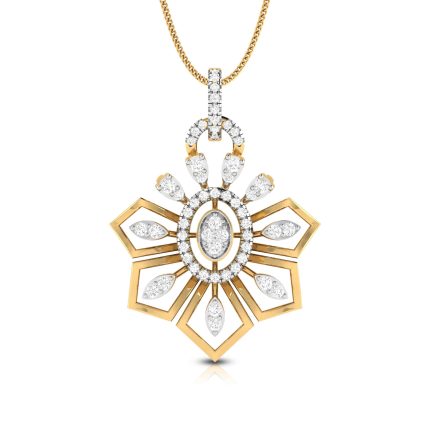 0.75 Ct Natural Diamond Pendants 14k Yellow Rose White Gold