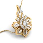 0.75 Ct Natural Diamond Pendants 14k Yellow Rose White Gold - Image 9